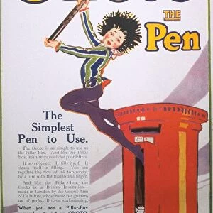 1920s UK pens pencils onoto post-boxes pillar boxes