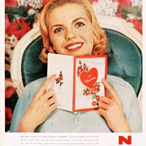 1950s USA cards valentines day love norcross valentines