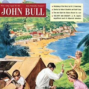 John Bull 1950s UK holidays tents camping beaches seaside seaside magazines