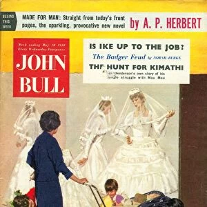 John Bull 1950s UK prams window shopping wedding dresses shopping magazines weddings