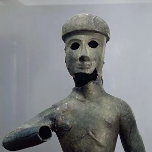 Apollo from Dreros, known as Sphyrelaton, from Temple of Apollo Delphinios at ancient Dreros, Crete, Greece