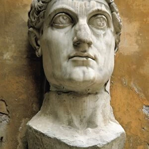 Bronze colossal head of Emperor Constantine