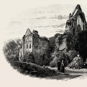DRYBURGH ABBEY, FROM THE EAST, UK. Dryburgh Abbey, near Dryburgh on the banks of
