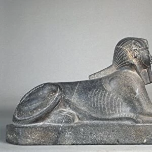 Granite sphinx of Thutmose III, from Courtyard of the Cachette at Temple of Amun, Karnak, Egypt