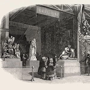 The Great Exhibition, Crystal Palace, Hyde Park, London, Uk: the Belgian Court, 1851