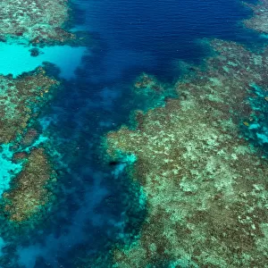 Aerial photography of the Great Barrier Reef