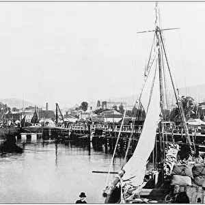 Antique photograph of World's famous sites: Hobart