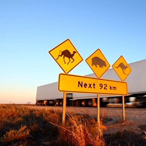 Australia road sign highway