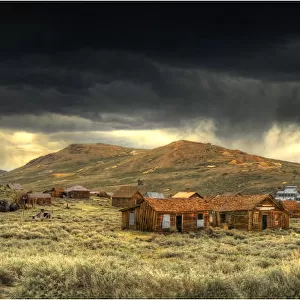Bodie, in the Sierra Nevada mountains, is an abandoned mining town near the border of Nevada, California, United States