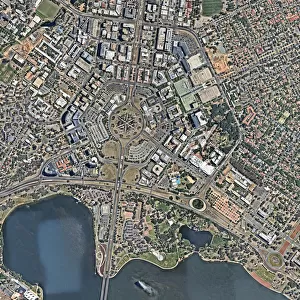 Canberra city from above