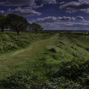 Countryside view at Badbury Rings, Dorset, England, United Kingdom