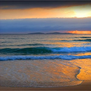 Dawn over Montague Island, central coast, New South Wales, Australia