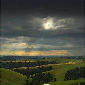 Hill-farming near Dollar, south Gippsland, Victoria, Australia
