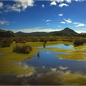 Lagoon in the Patriach range, Flinders Island, part of the Furneaux group, eastern Bass Strait, Tasmania