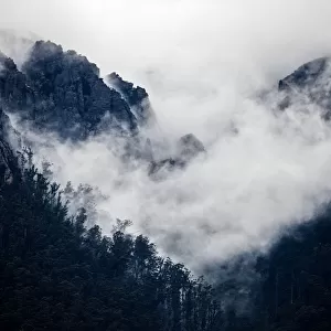 Mist over Mount Roland. Tasmania