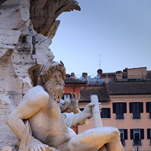 Rome, Navona square fountain