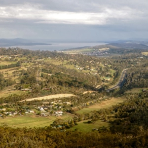 Southern coast of Tasmania aerial view