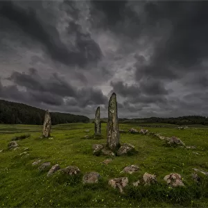 Standing stones at Glengorm