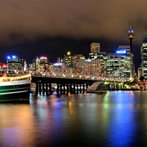 Sydney Skyline from Darling Harbour Panorama