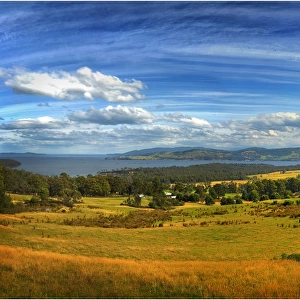 View to Port Franklin, in the southern area of the island state, Tasmania, Australia