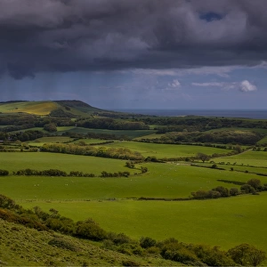 A view over the Purbeck hills, Dorset, England, United Kingdom
