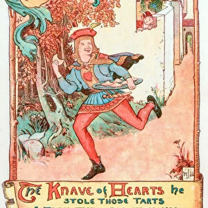 Antique children book illustrations: Knave of hearts
