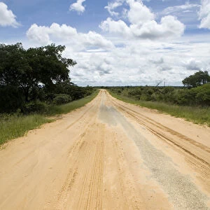 beauty in nature, cloud, day, diminishing perspective, dirt road, dry, idyllic, inhambane province