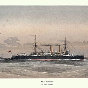 British Royal Navy warship HMS Blenheim, first class protected cruiser, Victorian Military History, 19th Century, 1890s