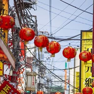 Chinese lanterns in Chinatown in Yokohama, Japan