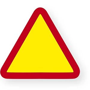 Digital illustration of warning sign