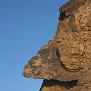 Face-Like Rock Formation In Cabo De Gata-Nijar Natural Park