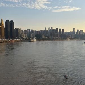 New skyscrapers on the Yangtze River, Chongqing, China