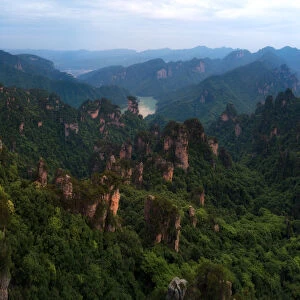 Panoramic Zhangjiajie National Forest Park, Hunan, China