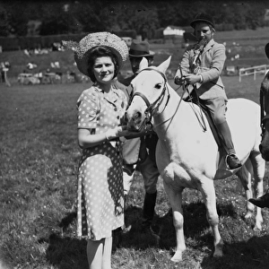 Mary Churchill, judges at Hastings horse show. Miss Mary Churchill, youngest daughter