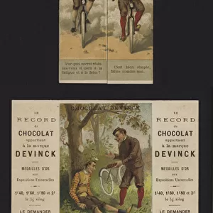 Advertisement for Chocolat Devinck (chromolitho)