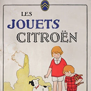 Advertisement for Citroen Toys, 1922 (colour litho)