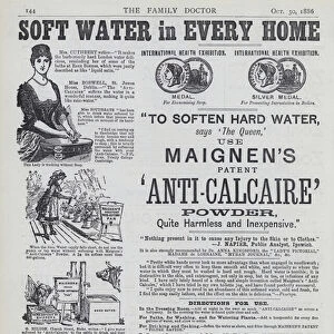 Advertisement, Maignens Patent Anti-Calcaire Powder (engraving)