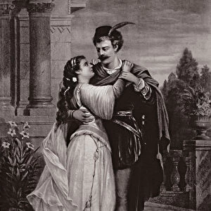 Advertisement for Romeo And Juliet, at the Opera House (engraving)