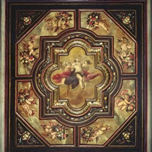 Allegory of Truth, small ceiling panel (oil on wood)