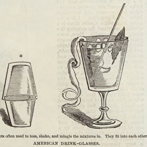 American Drink-Glasses (engraving)