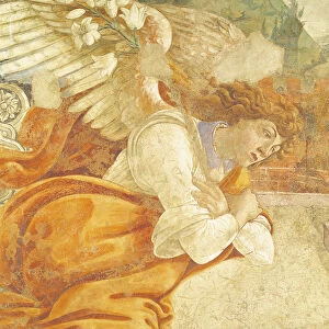 The Annunciation, detail of the Archangel Gabriel, from San Martino della Scala, 1481