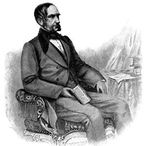 Anton von Schmerling, Austrian politician - engraving - Portrait of Anton von Schmerling
