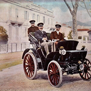 Automotive: a Peugeot car. 1899