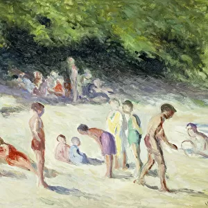 The Bathers of Mericourt; La Baignade a Mericourt, 1935 (oil onpaper)