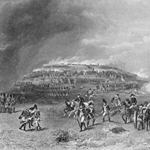 Battle of Bunkers Hill, 17th June 1775, engraved by John Godfrey (engraving)