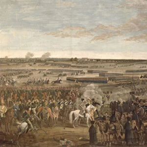 The Battle of Leipzig, detail of Napoleon in the foreground