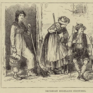Bavarian Highland Costumes (engraving)