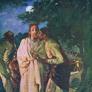 The betrayal, from The Bible Picture Book published by Thomas Nelson, c