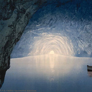 Blue grotto, Capri Island, 1890-1900 (photomechanical print)