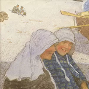 Breton Fishergirls (w / c on paper)